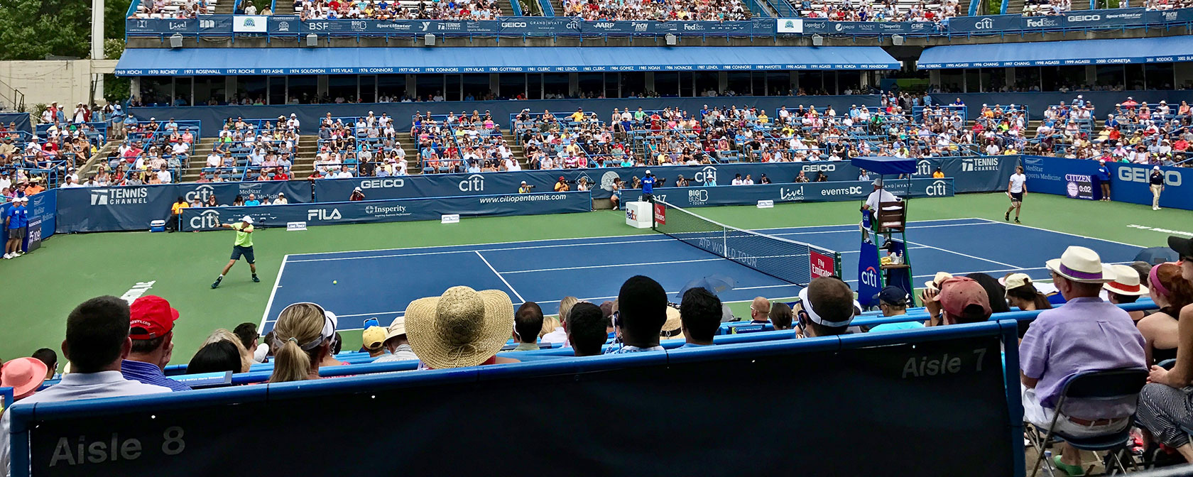 Citi Open Tennis Tournament Action Shot