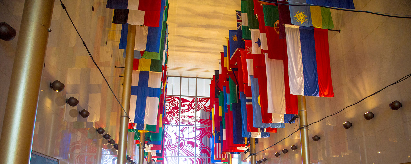 International Flags at Kennedy Center