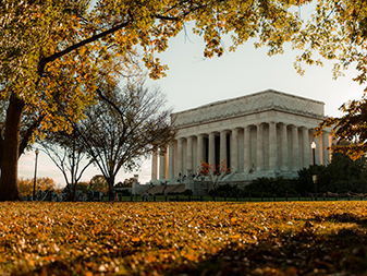 Lincoln Memorial during fall