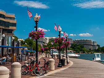 Georgetown Waterfront in summer