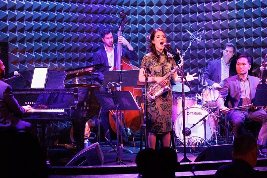 Stephanie Chou performing the Lunar New Year Celebration