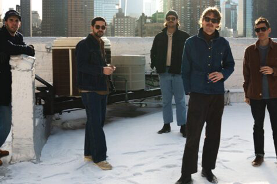 Band 'Caamp' posing for photoshoot