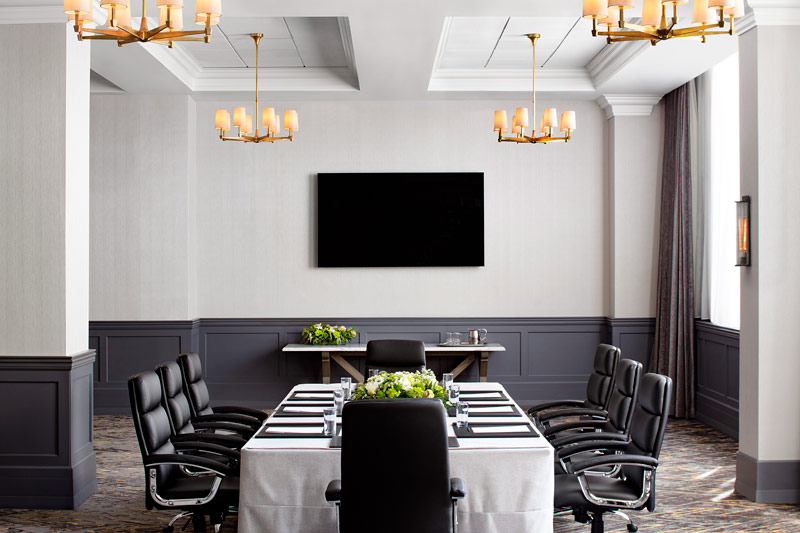 Natural light-filled boardroom at the St. Gregory Hotel - Meetings in Washington, DC