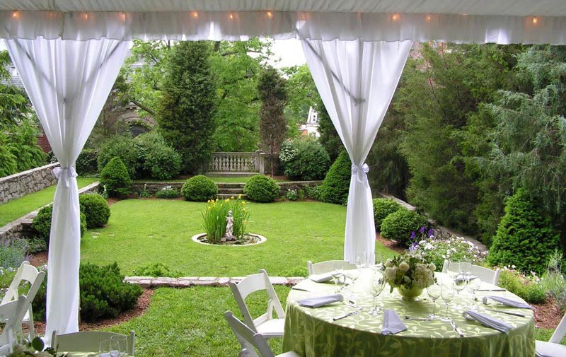 Dinner in the private garden at the President Woodrow Wilson House - Intimate dining spots in Washington, DC