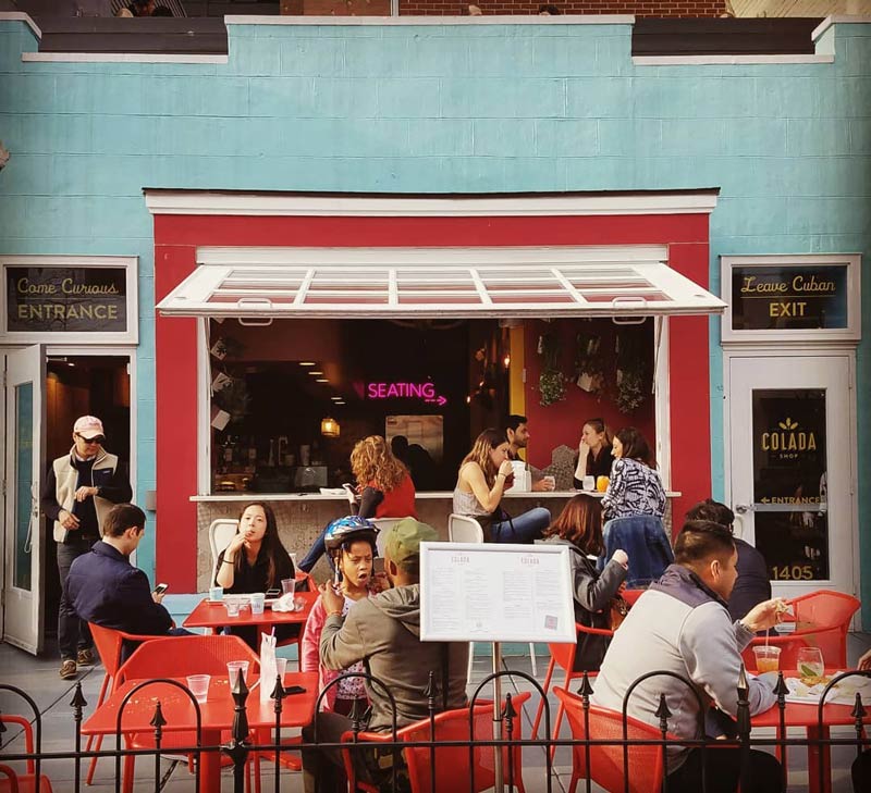 @julwriter - Outdoor patio at Colada Shop near U Street - Coffee shop, restaurant and bar in Washington, DC