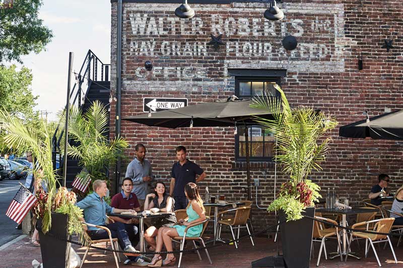 Outdoor dining in Old Town Alexandria - Things to do on the waterfront near Washington, DC