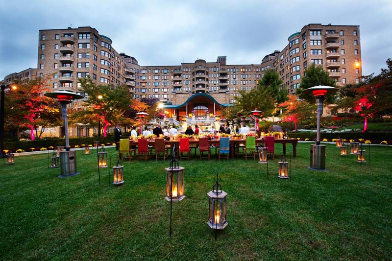 Outdoor event at the Omni Shoreham Hotel - Great outside meeting and event spaces in Washington, DC