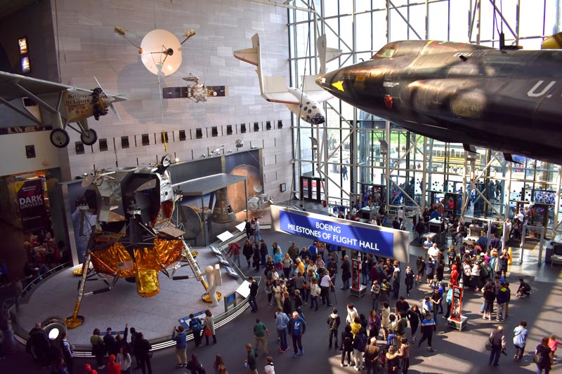 Boeing Milestones of Flight Hall at Smithsonian National Air and Space Museum on the National Mall - Free Museum in Washington, DC