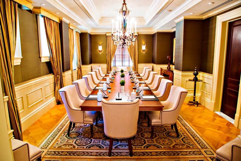 Parlor Boardroom at The Jefferson hotel in downtown - Elegant meeting space in Washington, DC