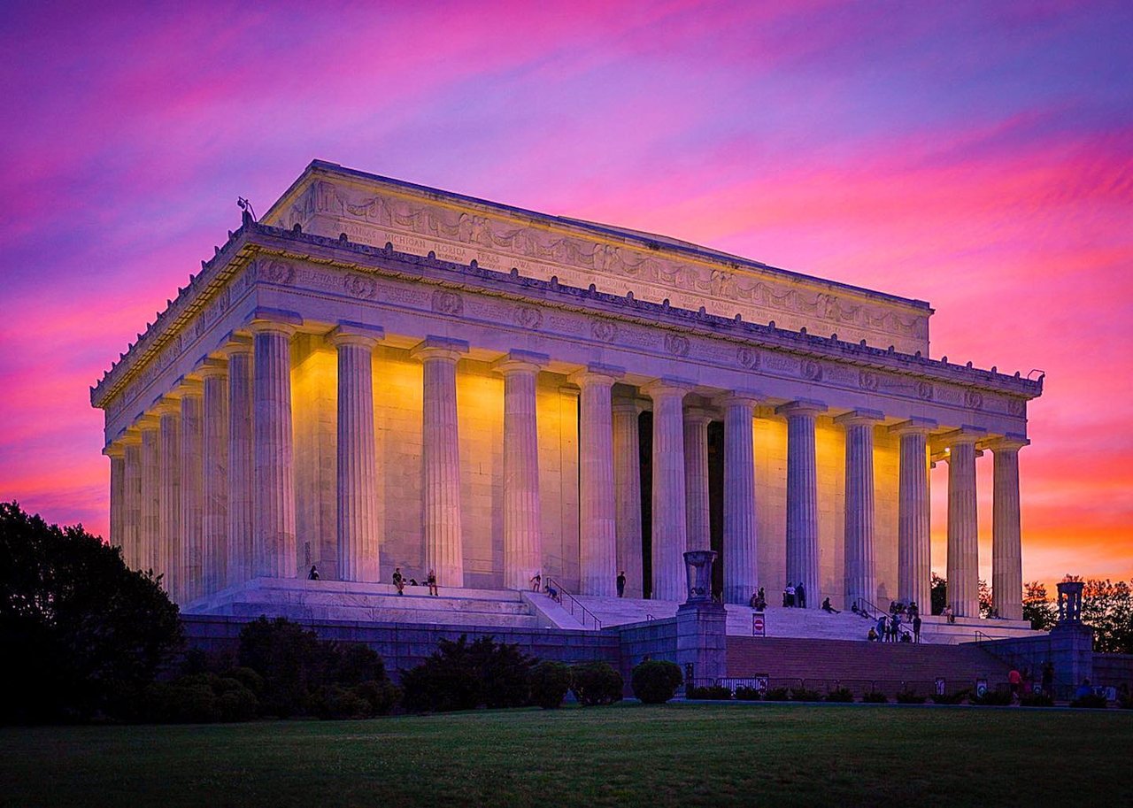 Lincoln Memorial Sunset