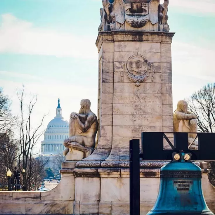 @jerseybeanstateside - View of the United States Capitol dome from Union Station in Washington, DC