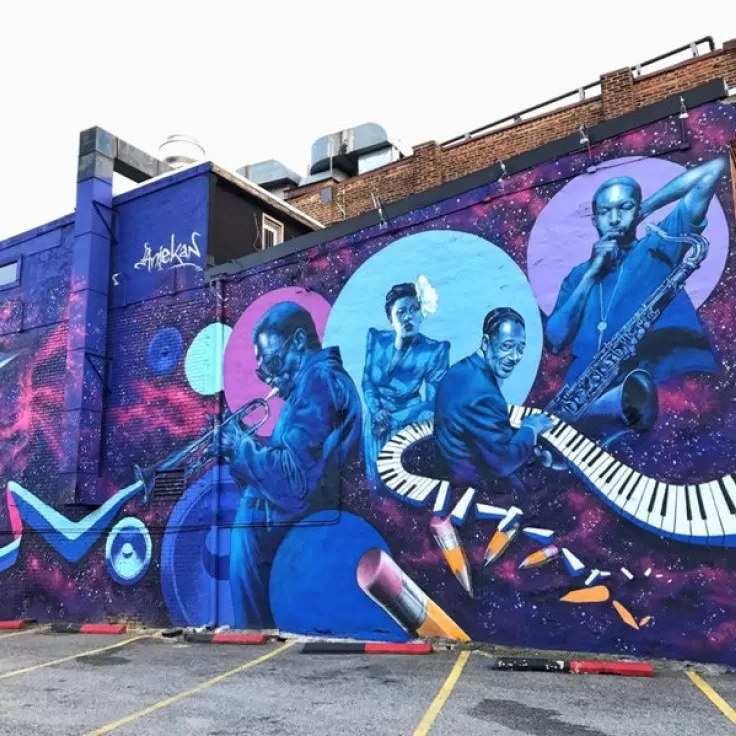 @shanikahopson - Street Mural on U Street in Washington, DC