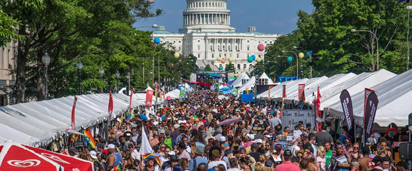Pride Festival in front of the U.S. Capitol 