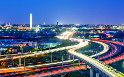 Washington, DC Skyline at Night - The Capital of the United States of America

