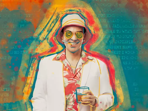 Graphic for Hunter S Thompson musical