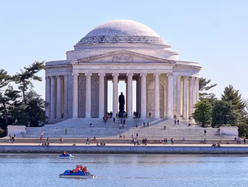 Tidal Basin Jefferson Memorial Paddle Boats - Washington, DC