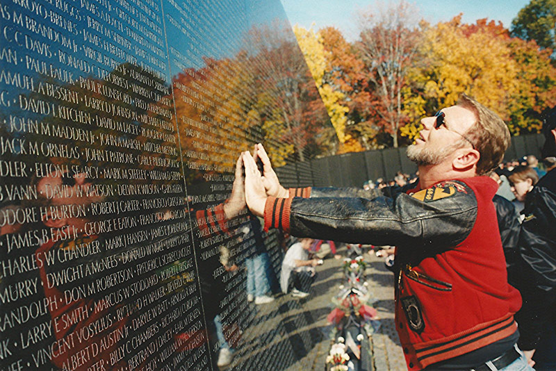 Vietnam Veterans Memorial on Veterans Day - Washington, DC